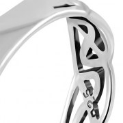 Plain Light Celtic Knot Silver Ring, rp258